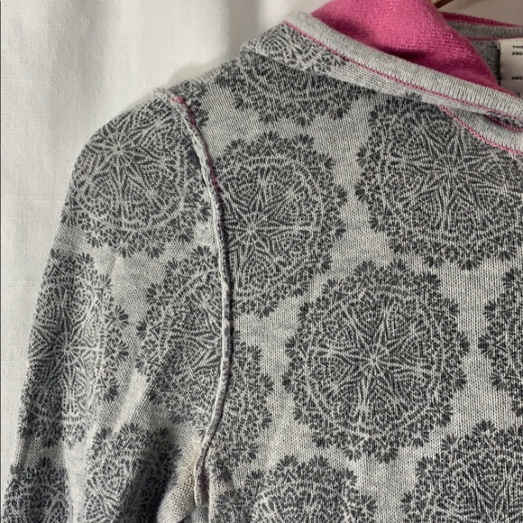 ❄️ Pink & Grey Snowflake Zip-Up Sweater - Picture 5 of 7